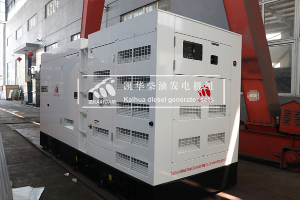 出口安哥拉的300KW靜音發電機組成功出廠